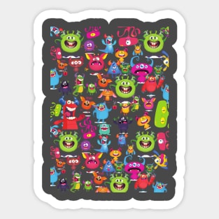 Cute Monsters Sticker